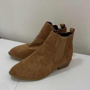 Tan Suede Ankle Boots